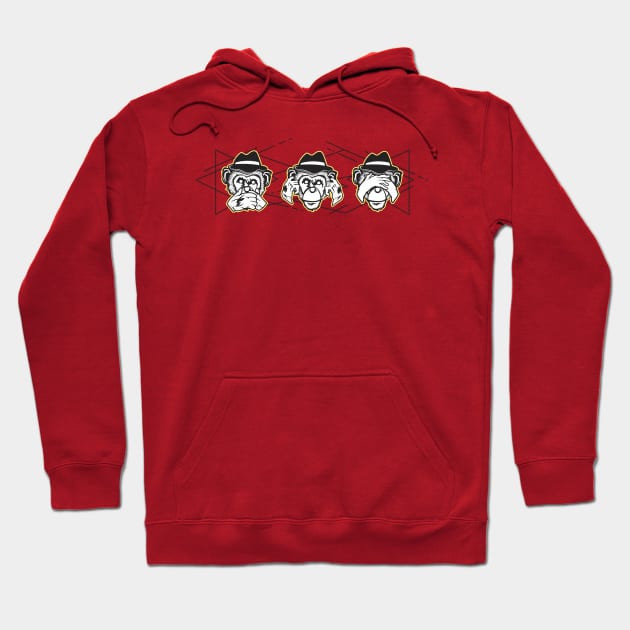 Monkey Head Hoodie by brographic